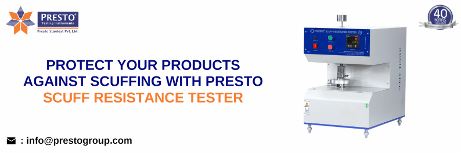Protect your products against scuffing with Presto scuff resistance tester